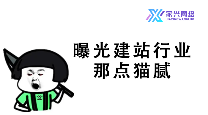 曝光建站行業(yè)那點(diǎn)貓膩