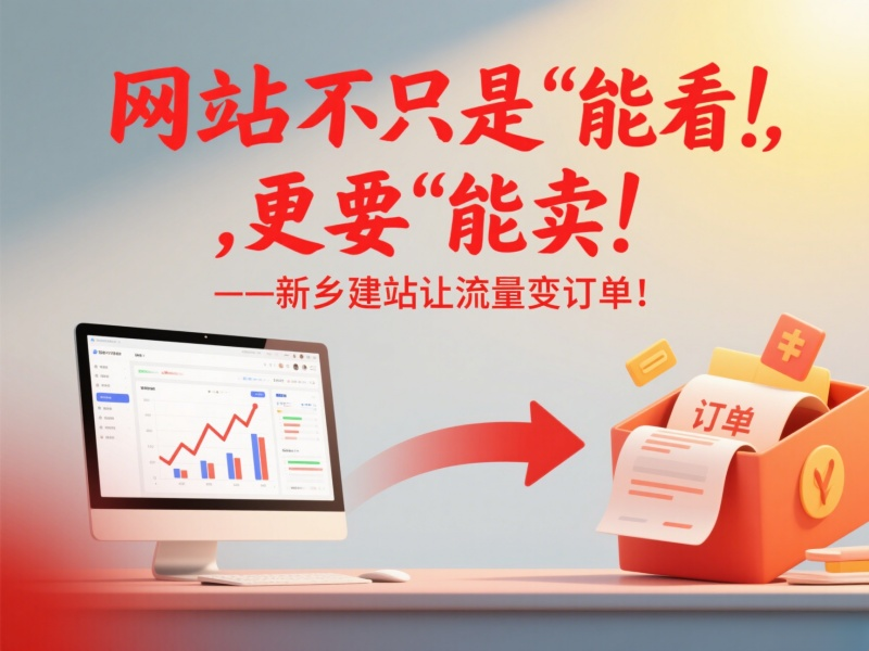 網(wǎng)站不只是“能看”，更要“能賣(mài)”——新鄉(xiāng)建站讓流量變訂單！